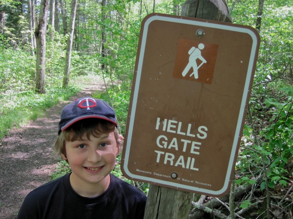 Hells Gate Trail Sign