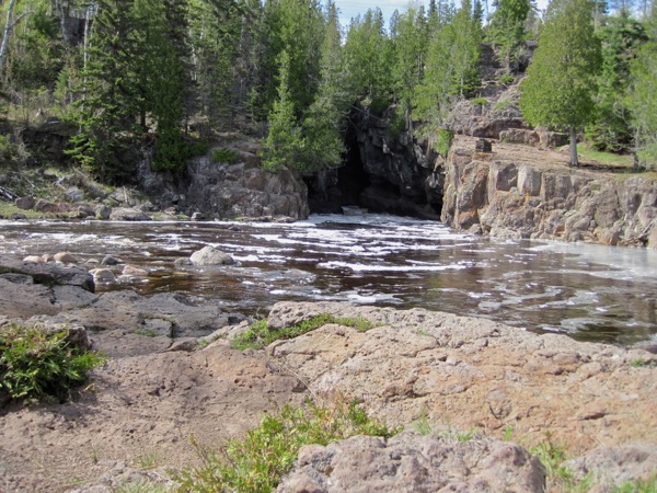 hidden falls on temperanceriver