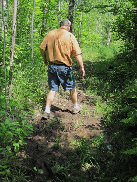 Superior Hiking Trail mud